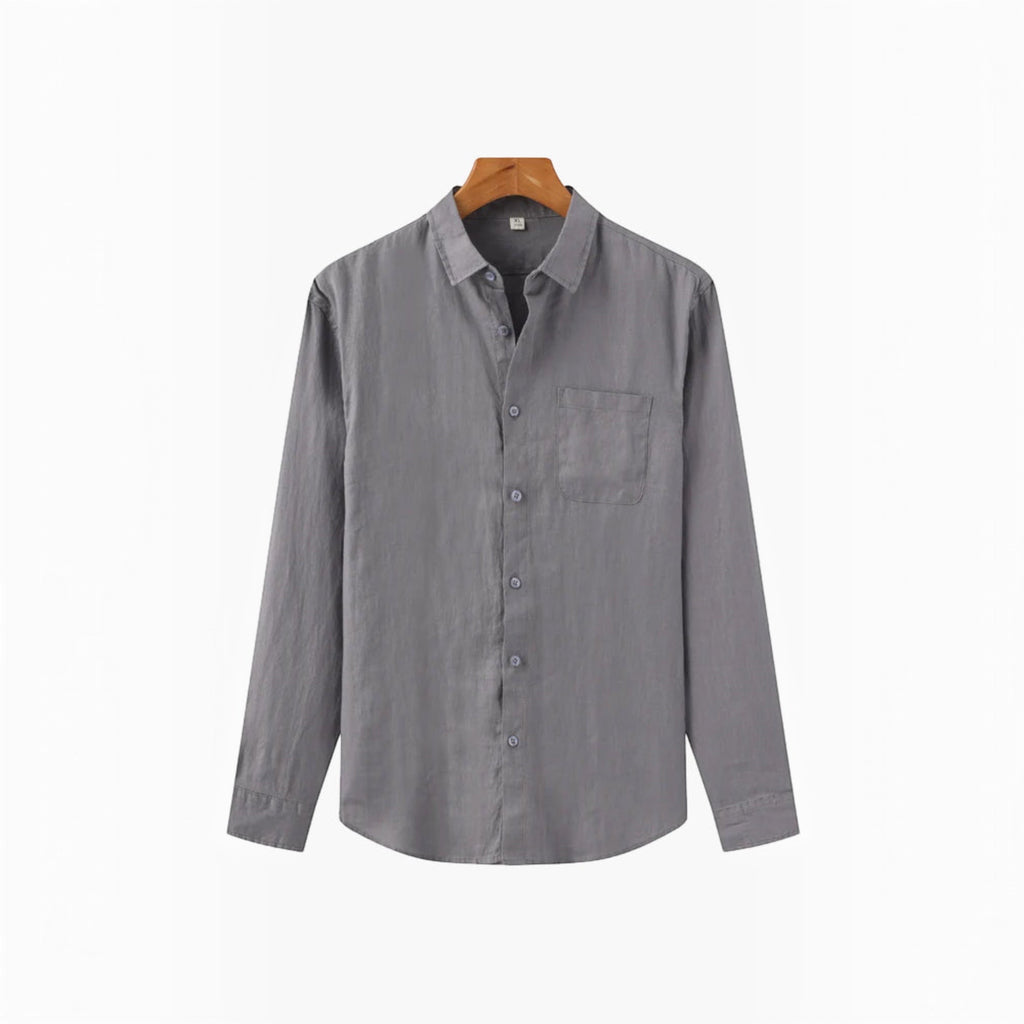 Lewis | Men's Breathable Linen Shirt Everyday Comfort