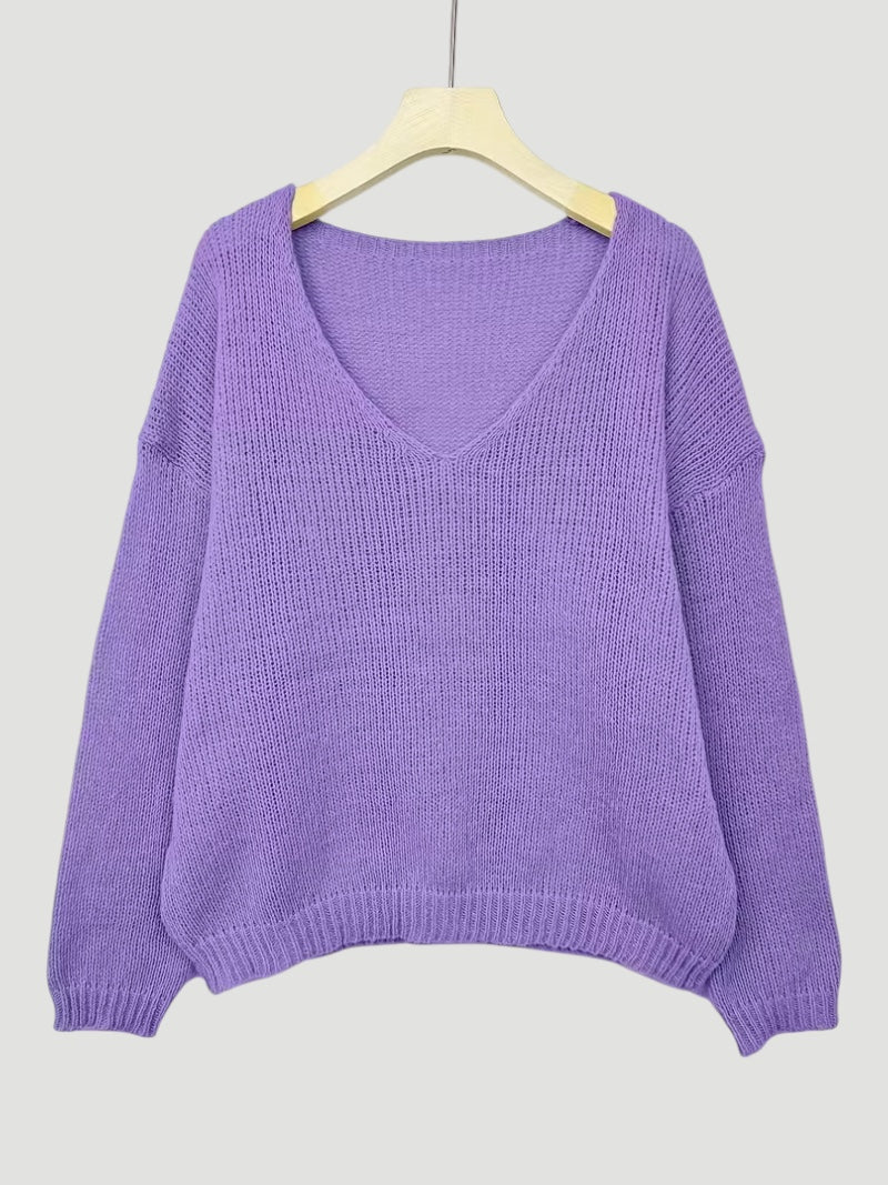 Delia | Women’s Comfortable V-Neck Sweater Everyday