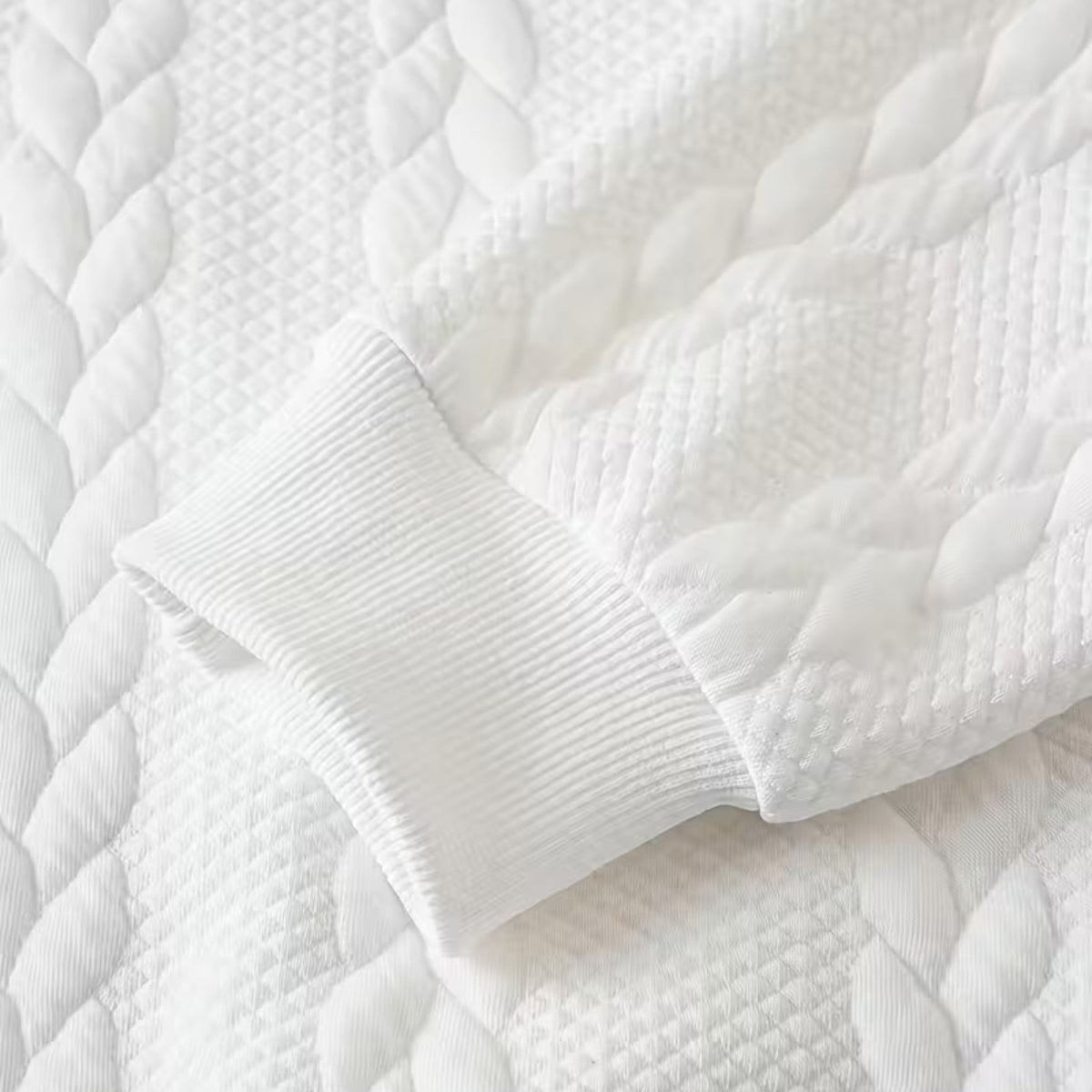 Zachary Textured Knit Polo Sweatshirt