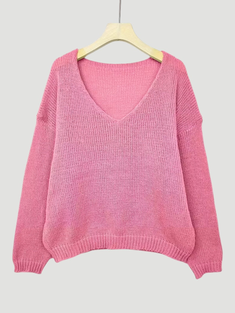 Delia | Women’s Comfortable V-Neck Sweater Everyday