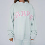 Mint with Pink Letters