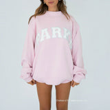 Soft Pink with White Letters