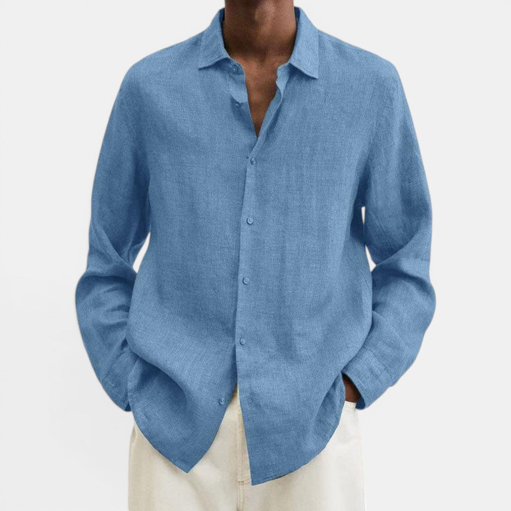 Ben | Men's Lightweight Linen Breathable Button Up Shirt