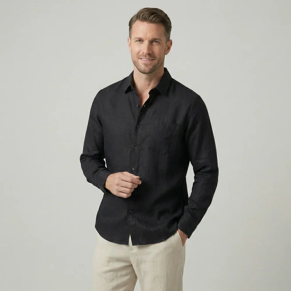 Linen Lifestyle Set – Black & Beige - Mance Wear S