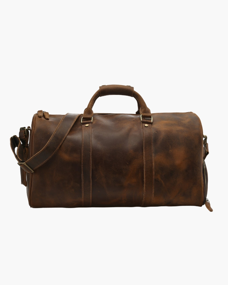 Ashford Leather Weekender - Mance Wear Brown