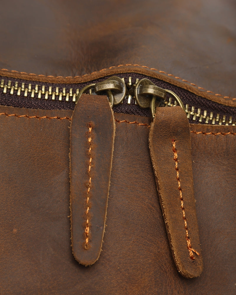 Ashford Leather Weekender - Mance Wear Brown