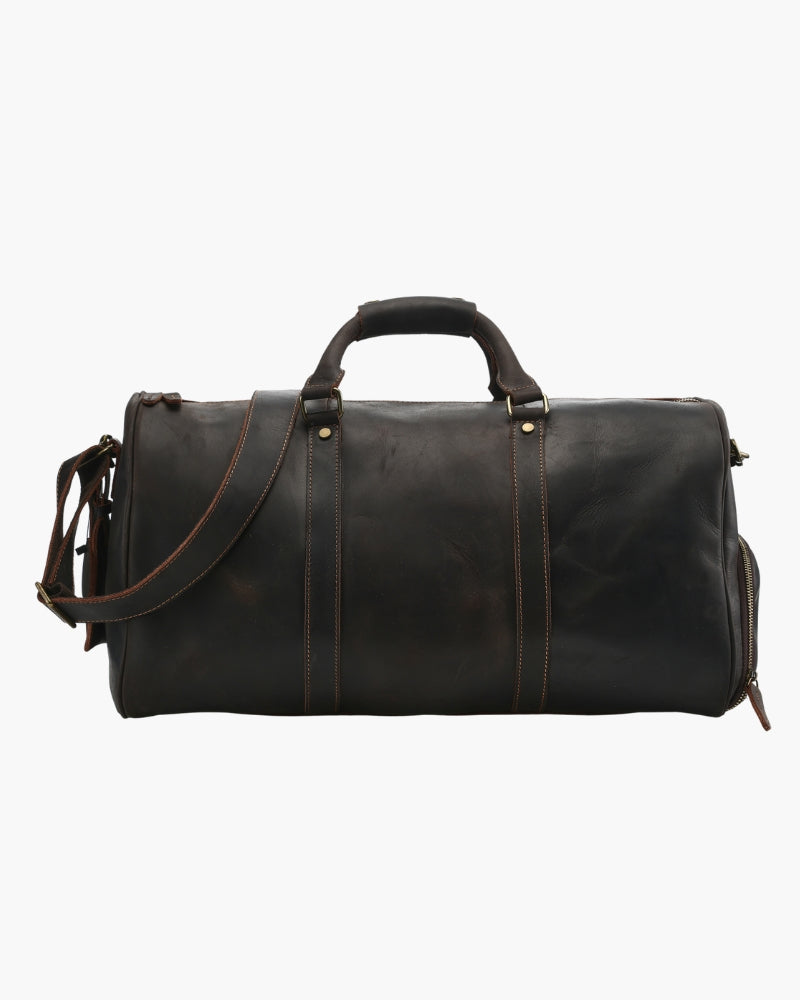 Ashford Leather Weekender - Mance Wear Brown
