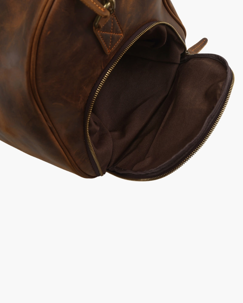 Ashford Leather Weekender - Mance Wear Brown