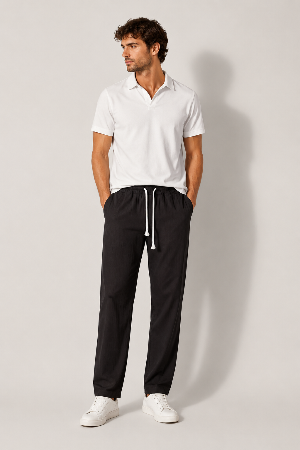 Tristan | Men’s Lightweight Straight Leg Linen Pants