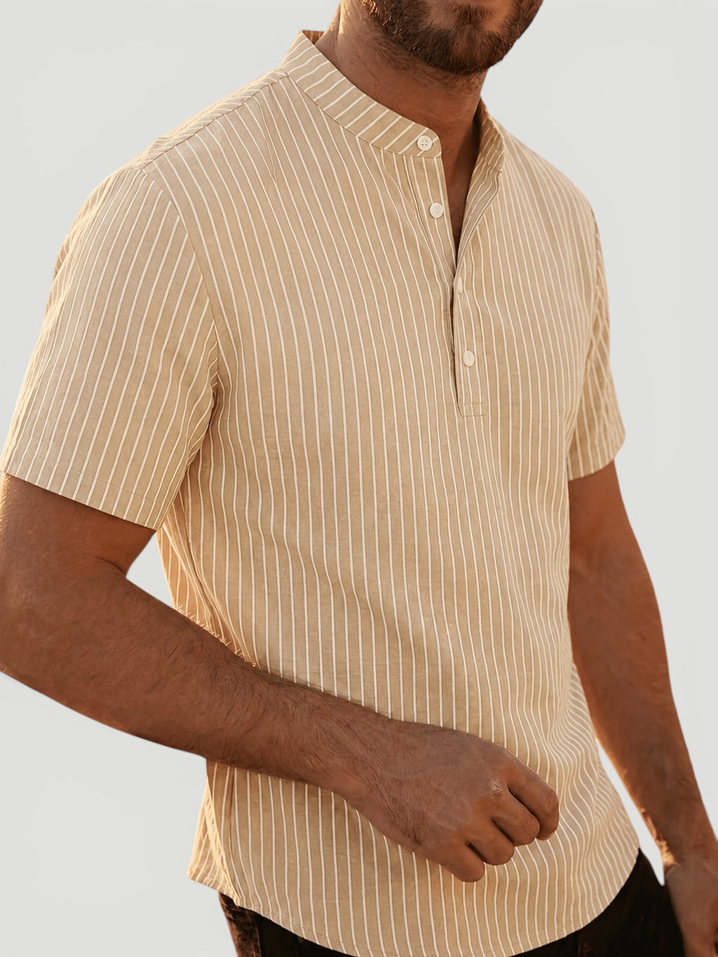 Nathan | Men’s Breathable Linen Shirt Relaxed Summer