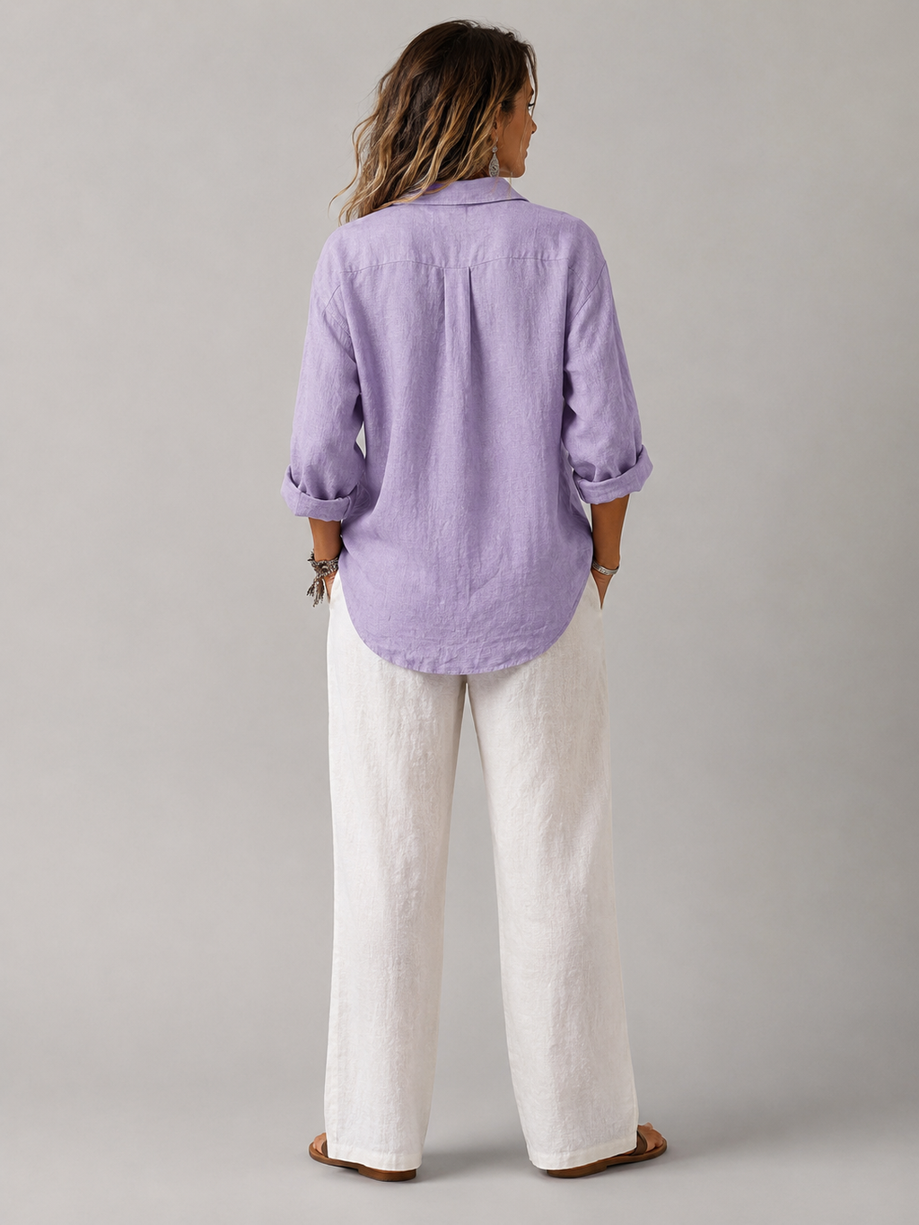 Adele | Women’s Casual Linen Shirt Relaxed Elegant Fit