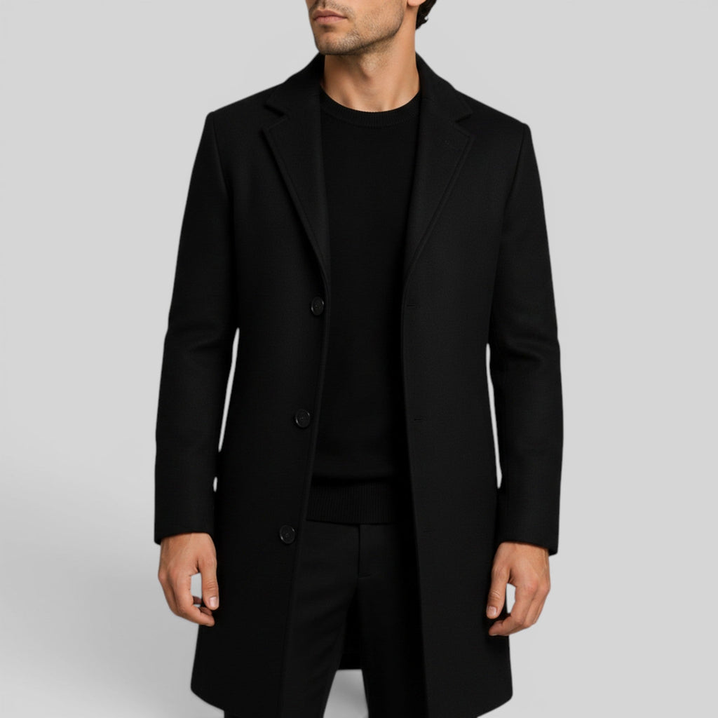 Xavier Button Front Trench Coat