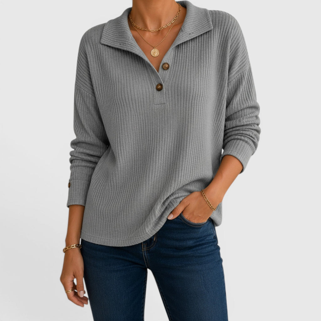 Rhea Relaxed Fit Linen Pullover Shirt