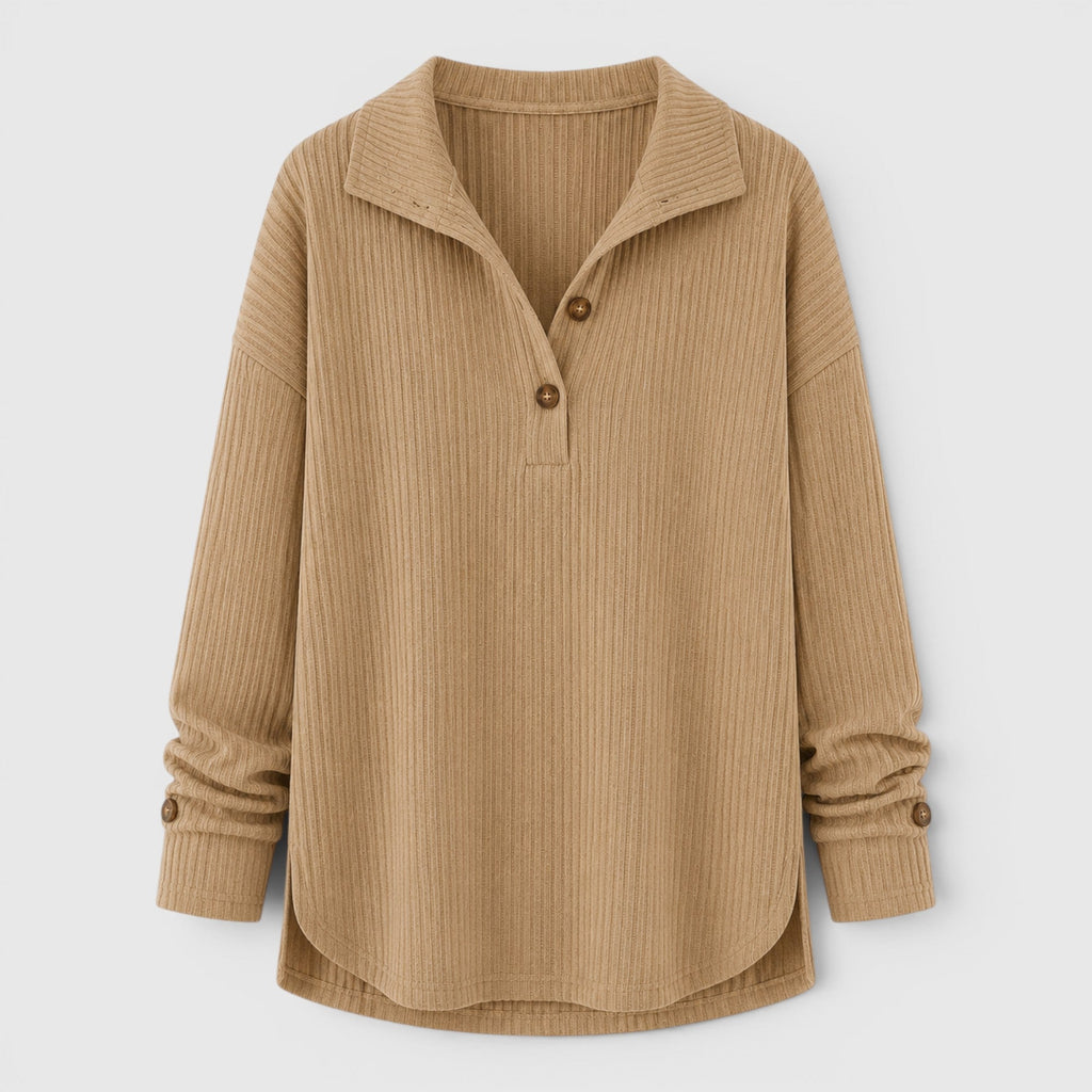 Rhea Relaxed Fit Linen Pullover Shirt