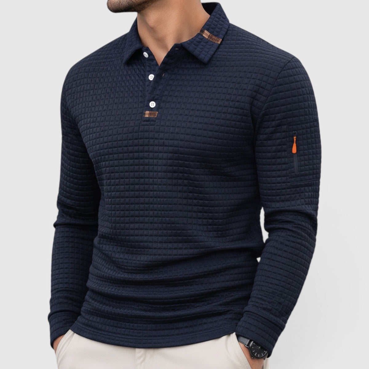 Oliver Long Sleeve Linen Pullover Shirt