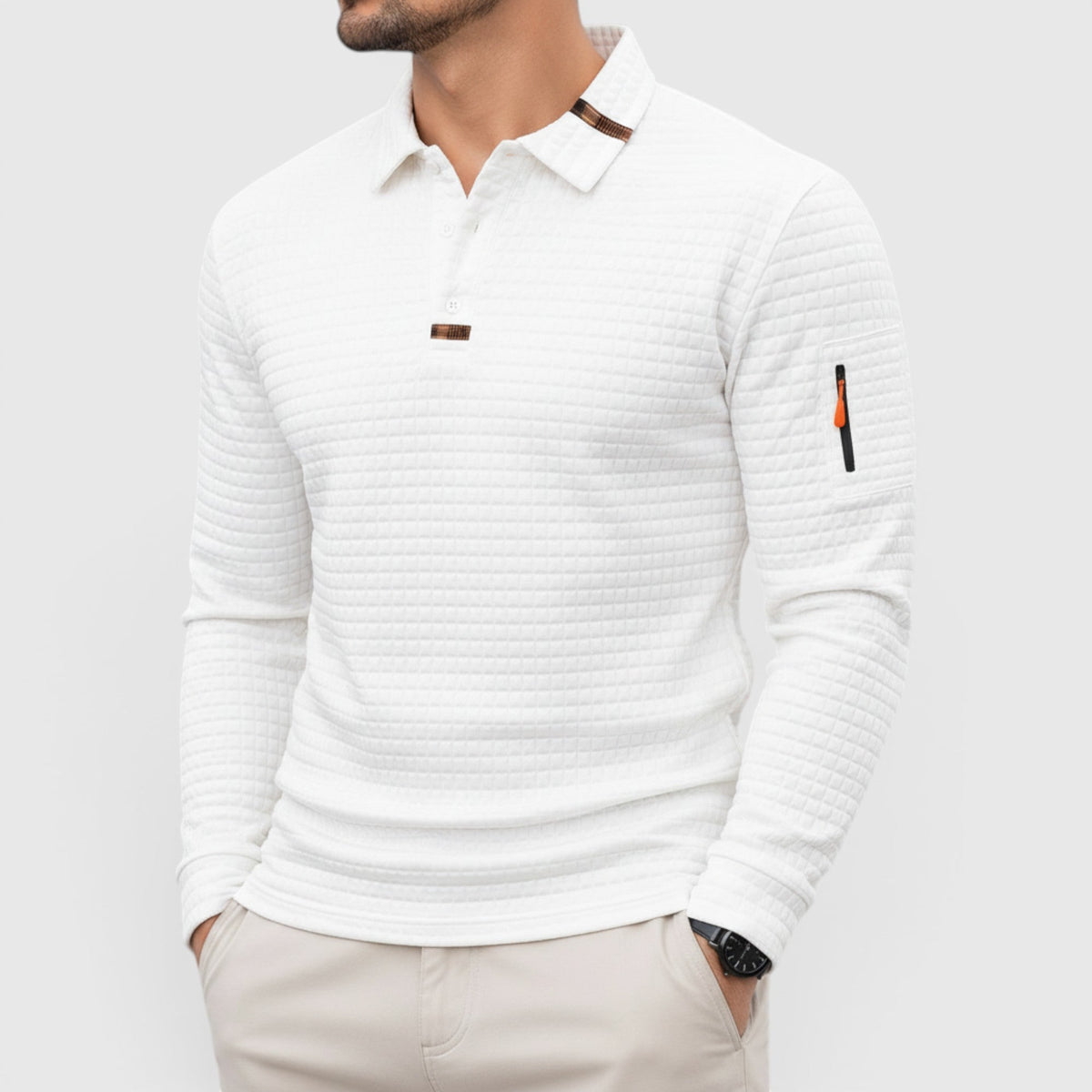 Oliver Long Sleeve Linen Pullover Shirt