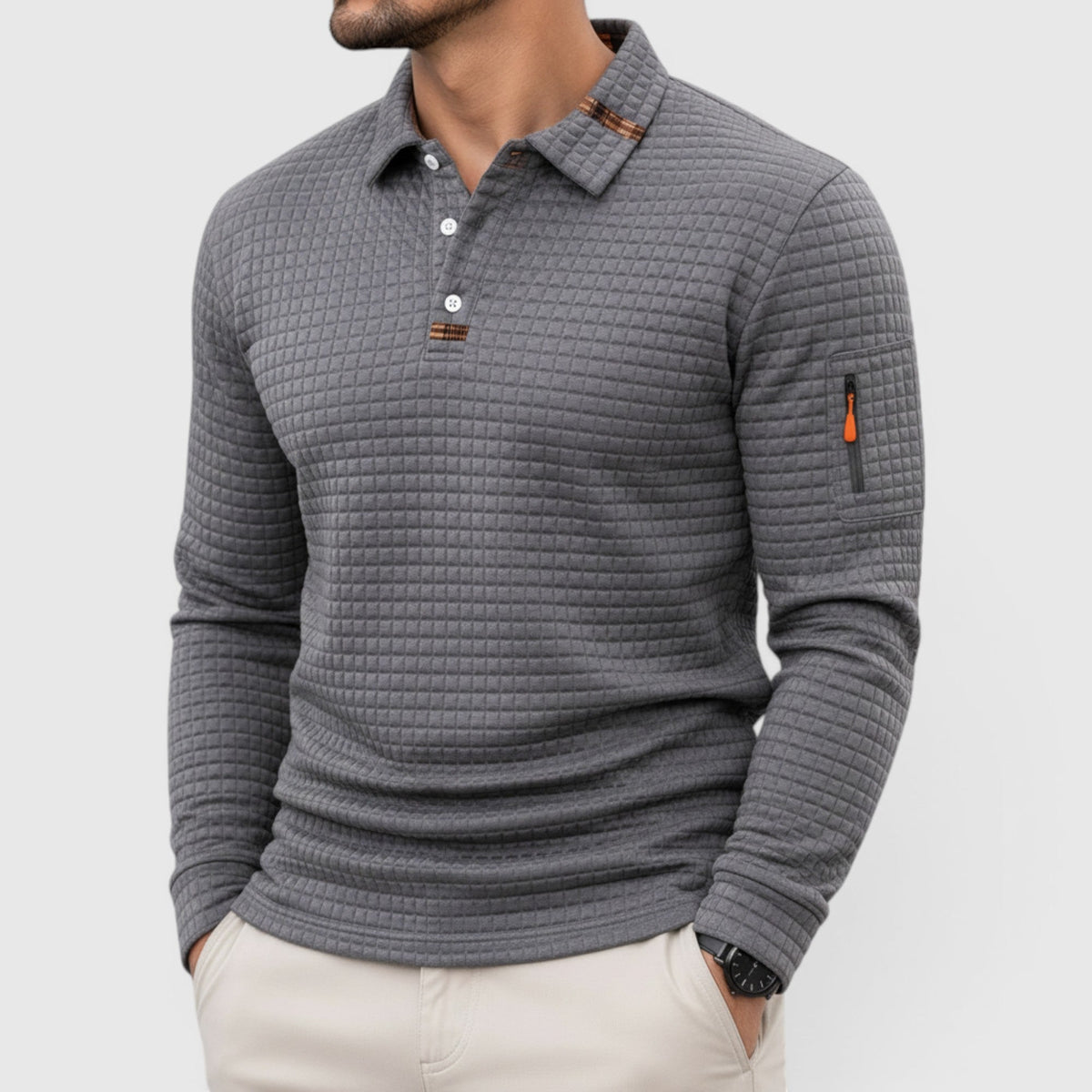 Oliver Long Sleeve Linen Pullover Shirt