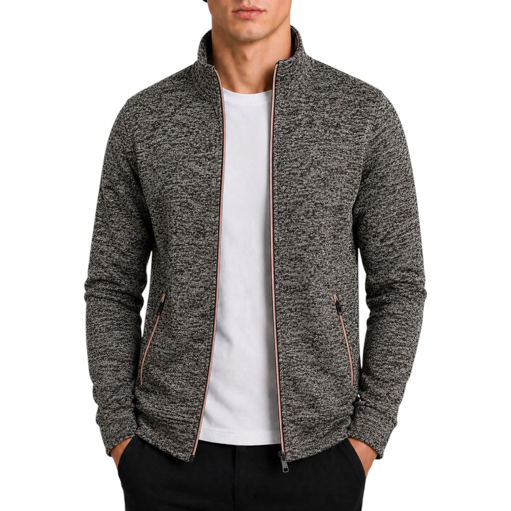 Aaron High Neck Knit Pullover Sweater