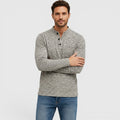 Ben Stand Collar Long Sleeve Polo