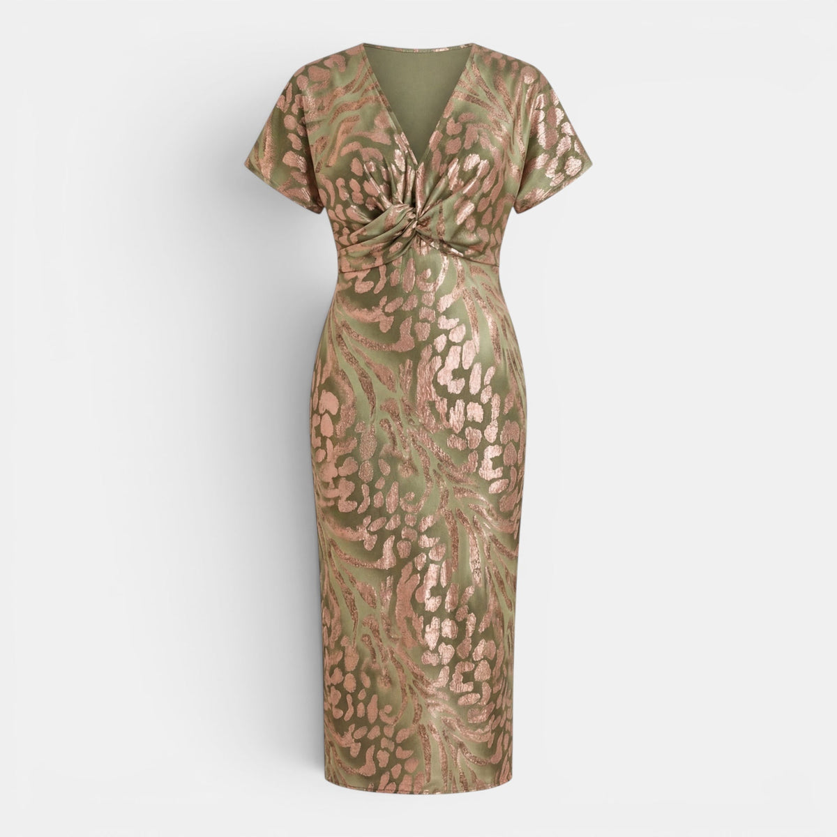 Kayla | Midi Dress Flattering Defined Waist Occasion Wear