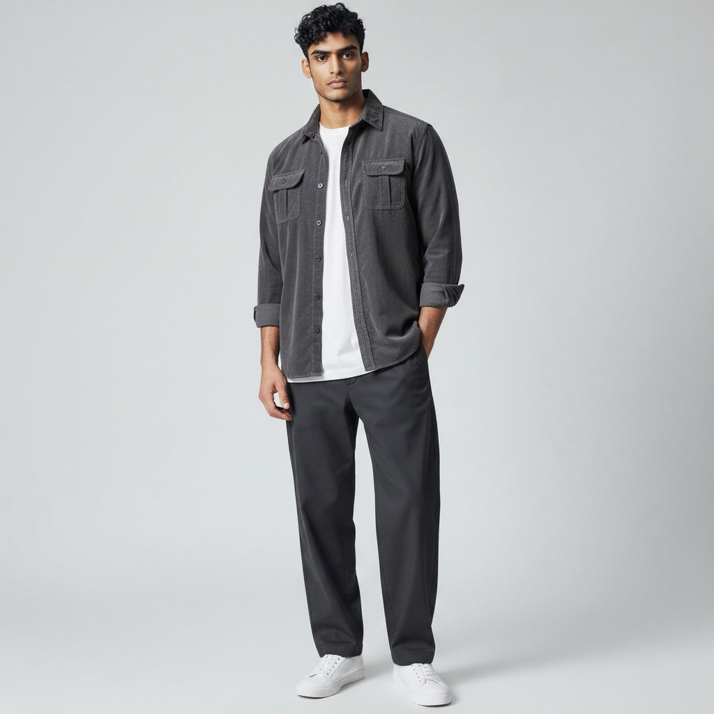 James Button-Up Corduroy Shirt