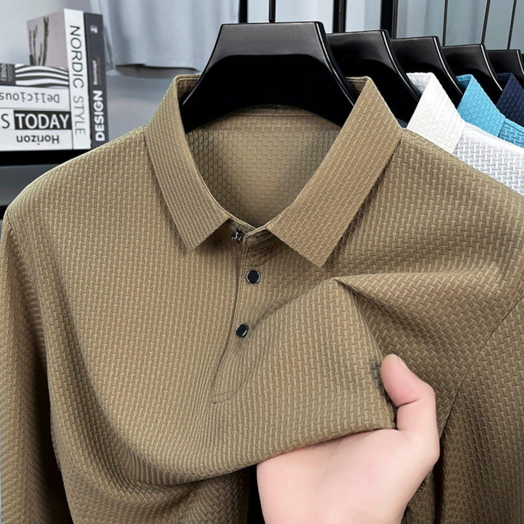 Xavier Breathable Long Sleeve Polo