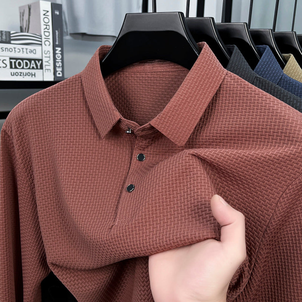 Xavier Breathable Long Sleeve Polo