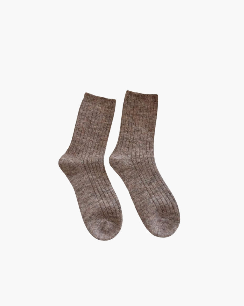 Cashmere-Feel Comfort Socks worn – Mance Wear soft warm socks