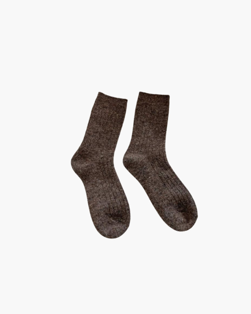 Cashmere-Feel Comfort Socks texture close-up – Mance Wear soft warm socks