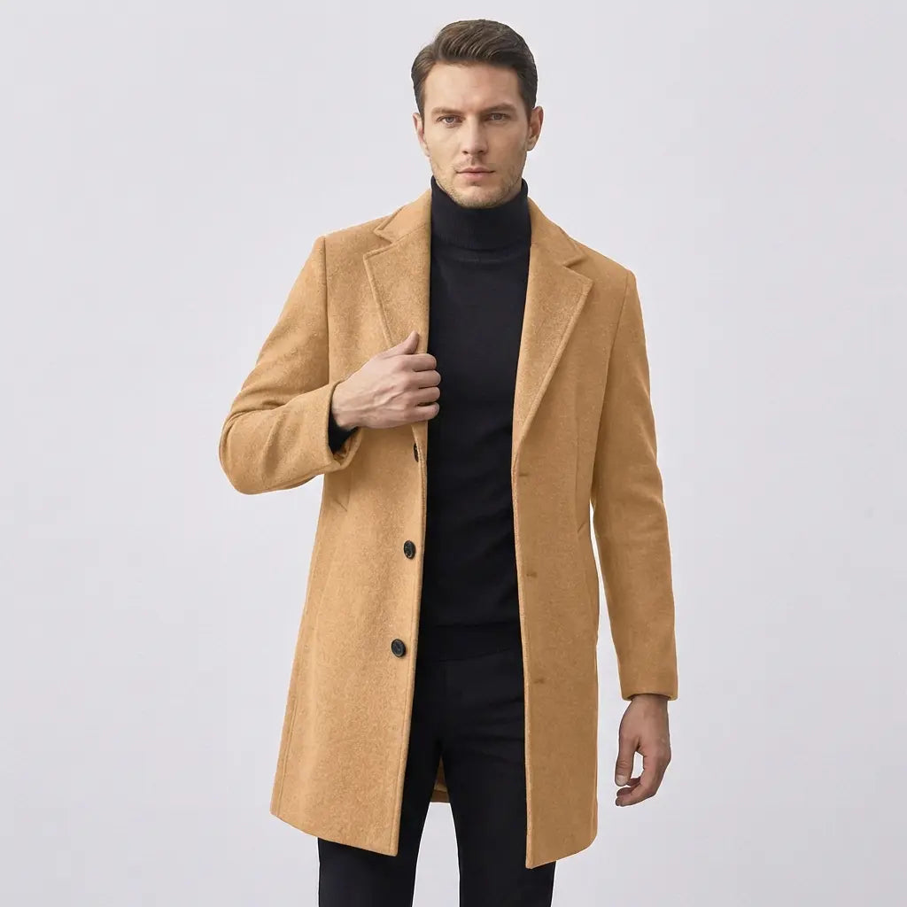 Coat Wool Urban Nero - Mance Wear Khaki / M