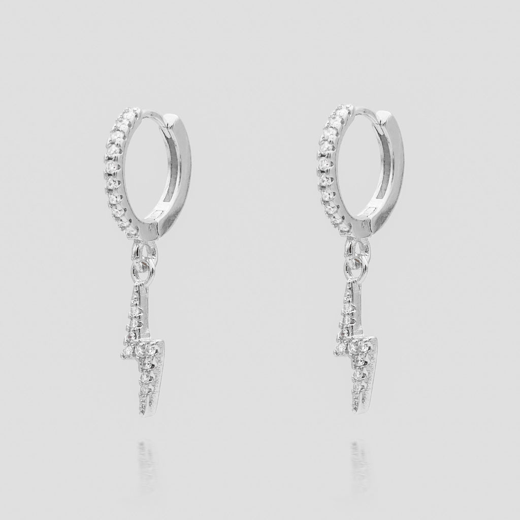 Lightning Bolt Huggie Earrings