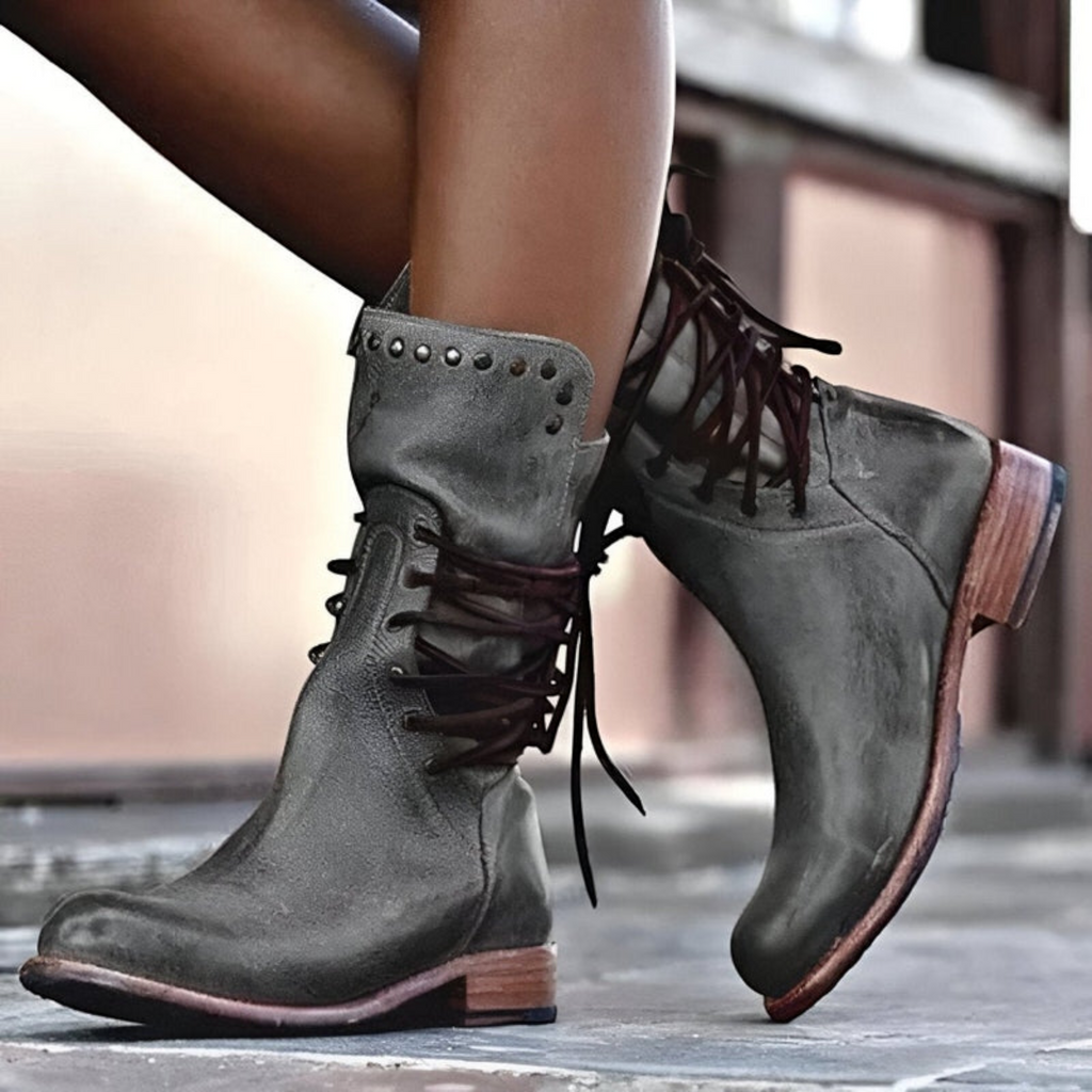 Clara Leather Orthopedic Ankle Boots