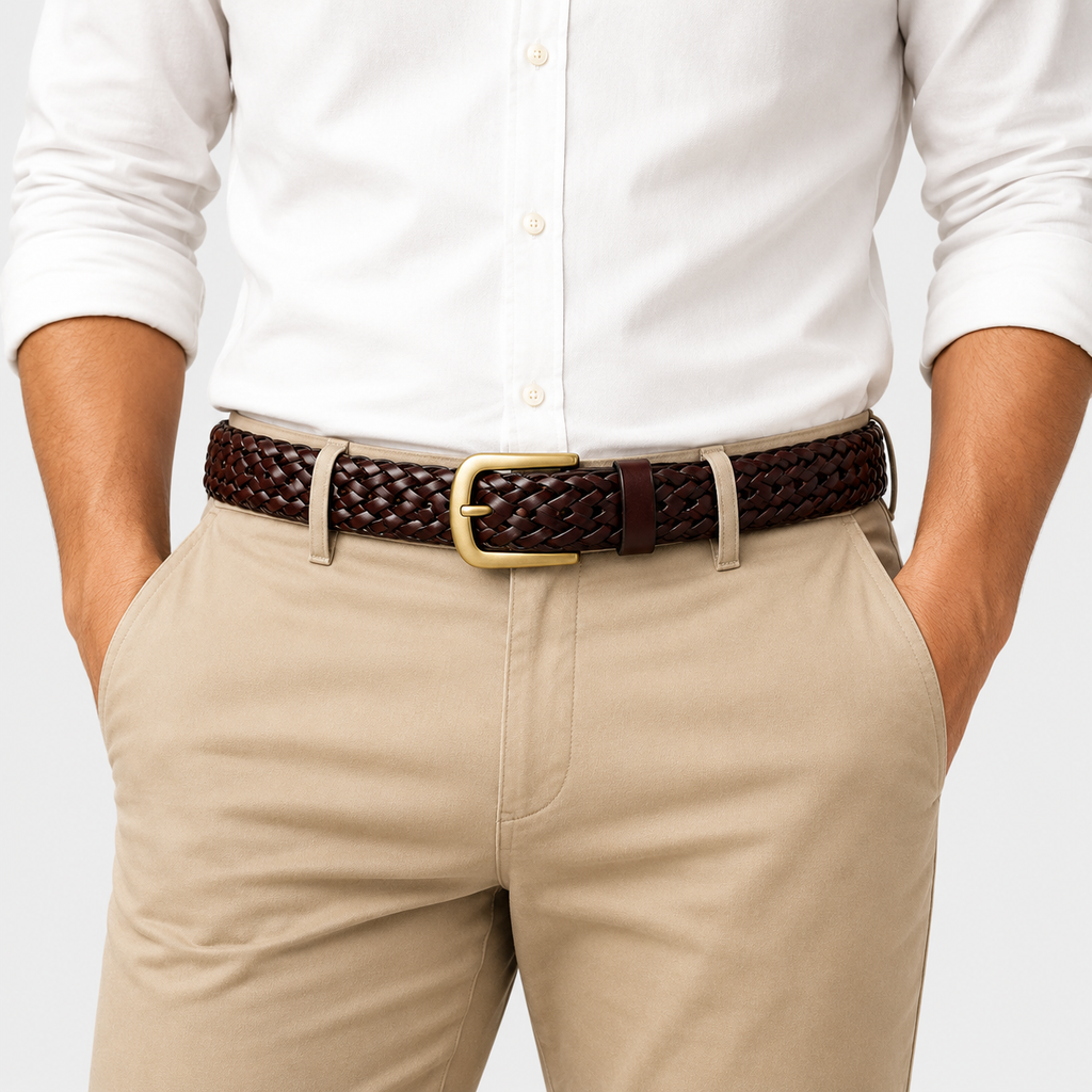 Dean Braided Leather Belt