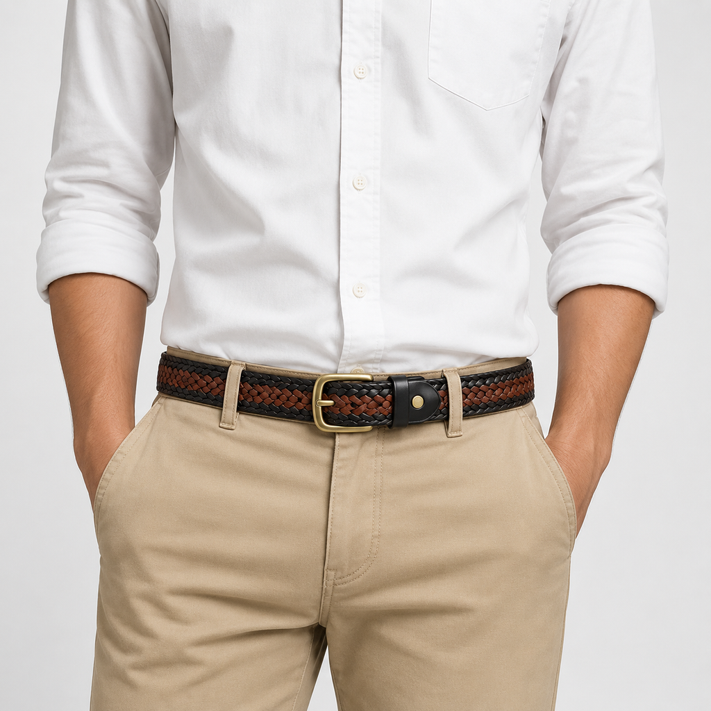 Dean Braided Leather Belt