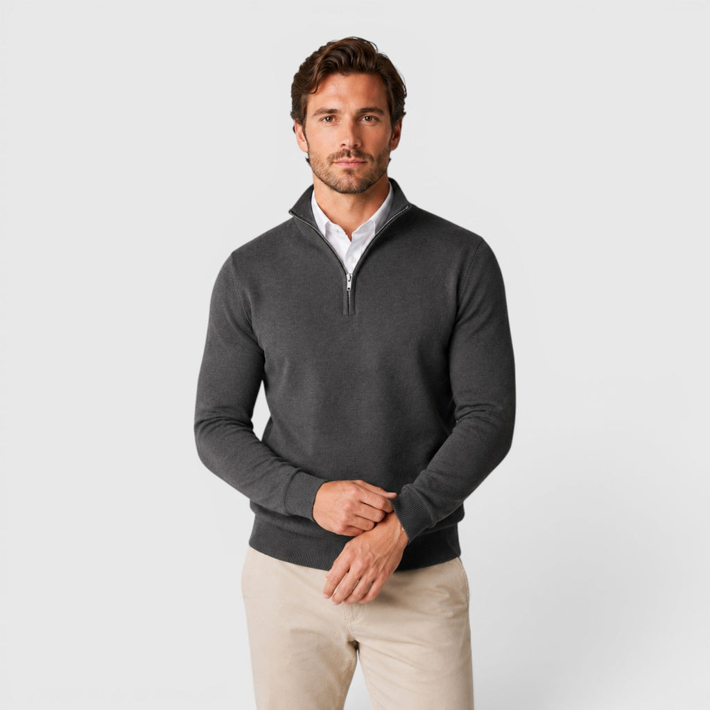 Ivan Long Sleeve Quarter Zip Sweater