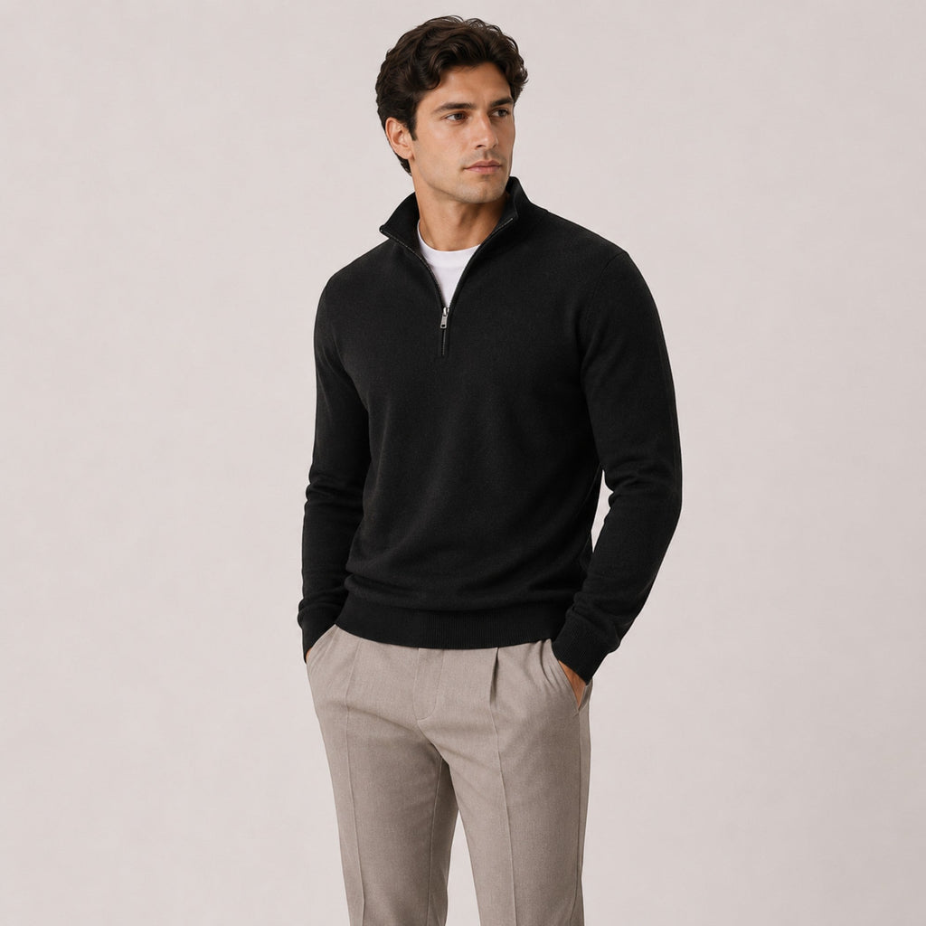 Toby Quarter Zip Knit Pullover