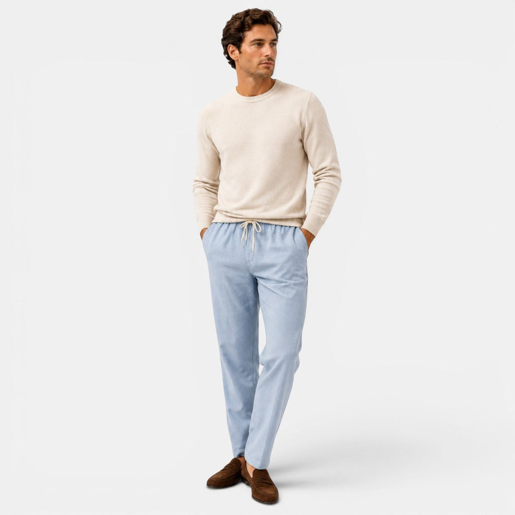 Finn Relaxed Fit Cotton Trousers