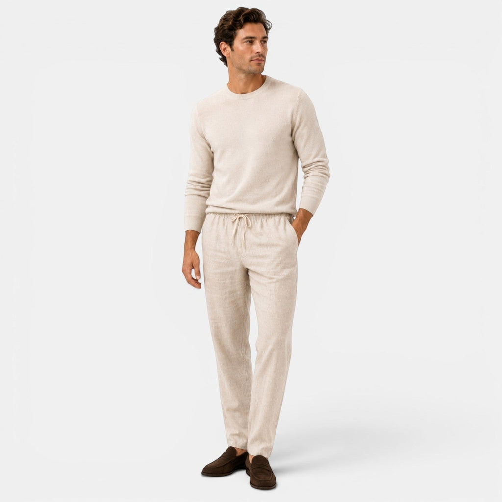Finn Relaxed Fit Cotton Trousers