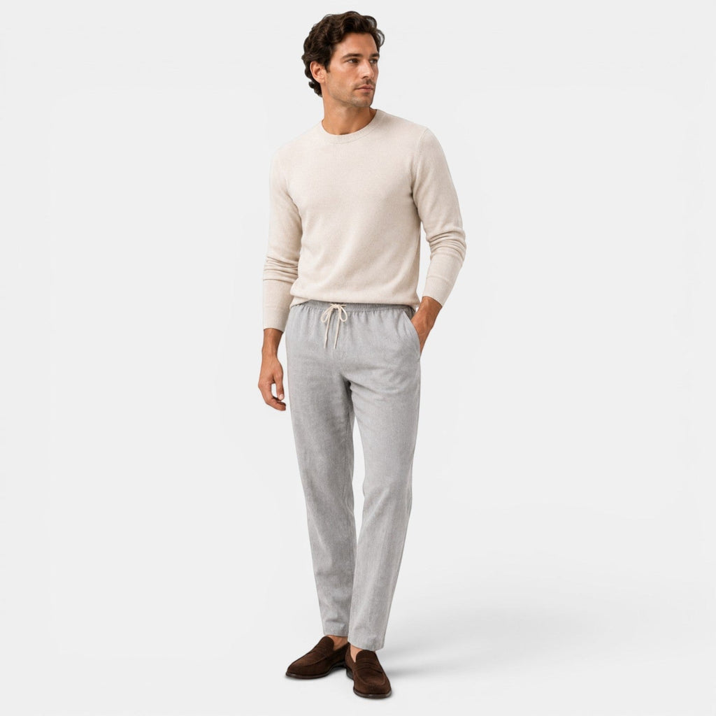 Finn Relaxed Fit Cotton Trousers
