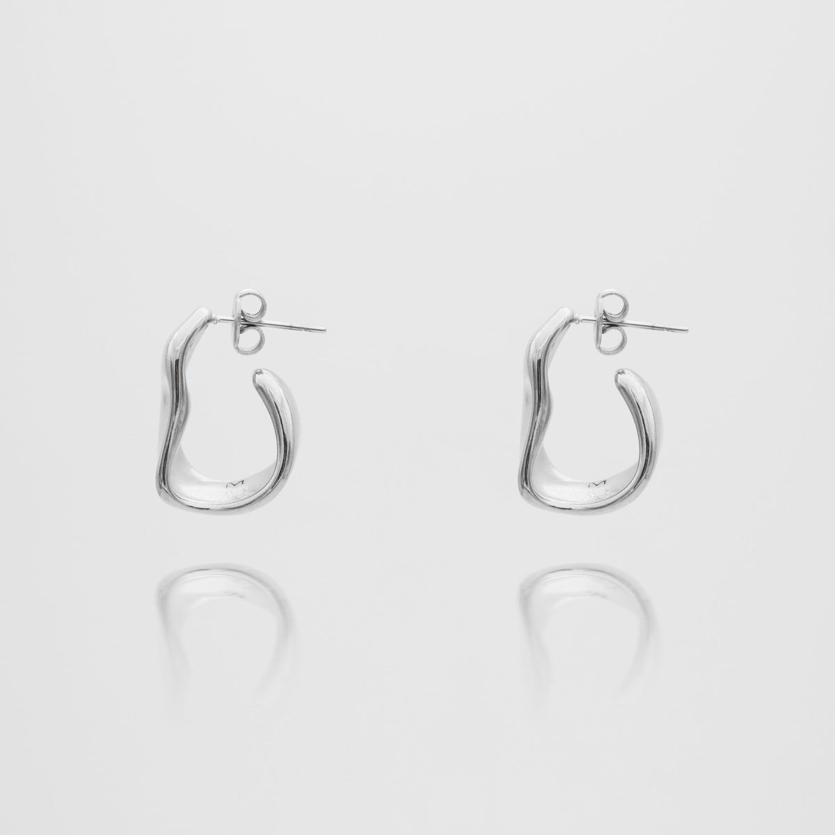 Mia Textured Half Hoop Earrings