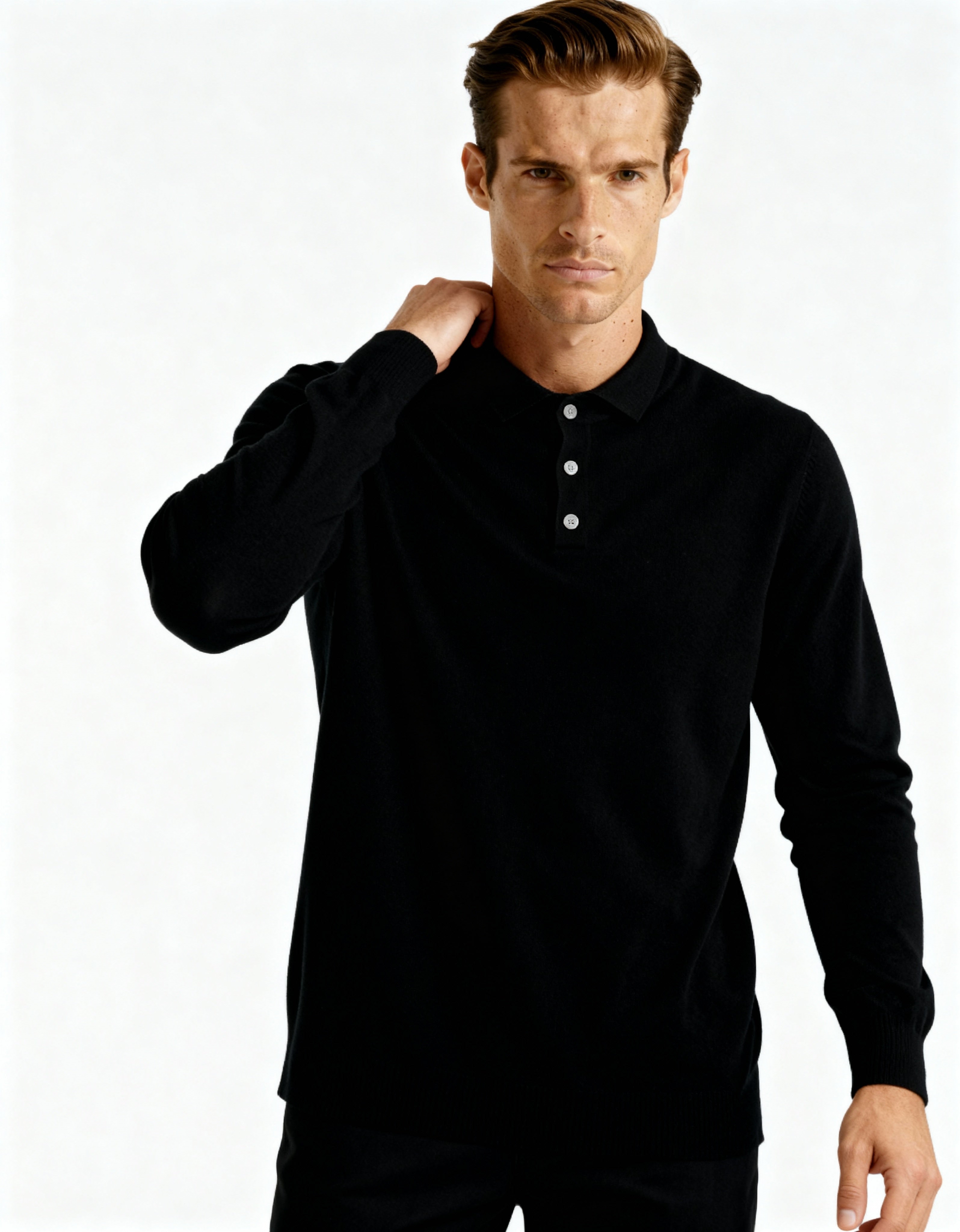 Heritage Knit Polo Sweater