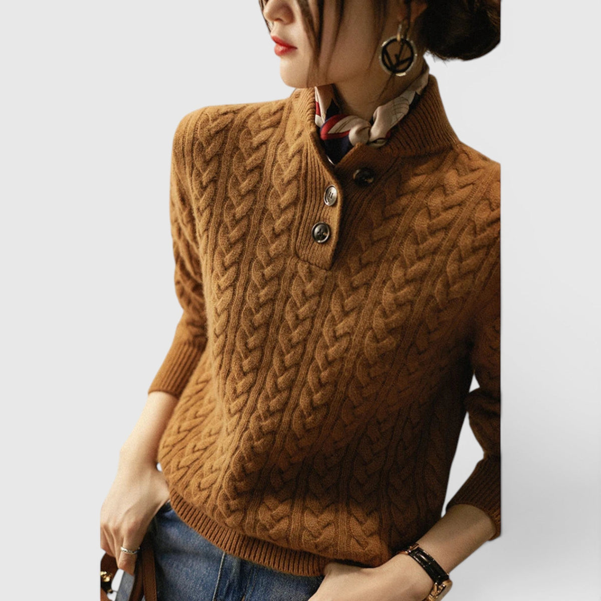 Sofia Wool Cashmere Blend Sweater