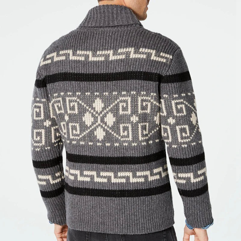 Cardigan Tribal Wool Dakota - Mance Wear Grey / S