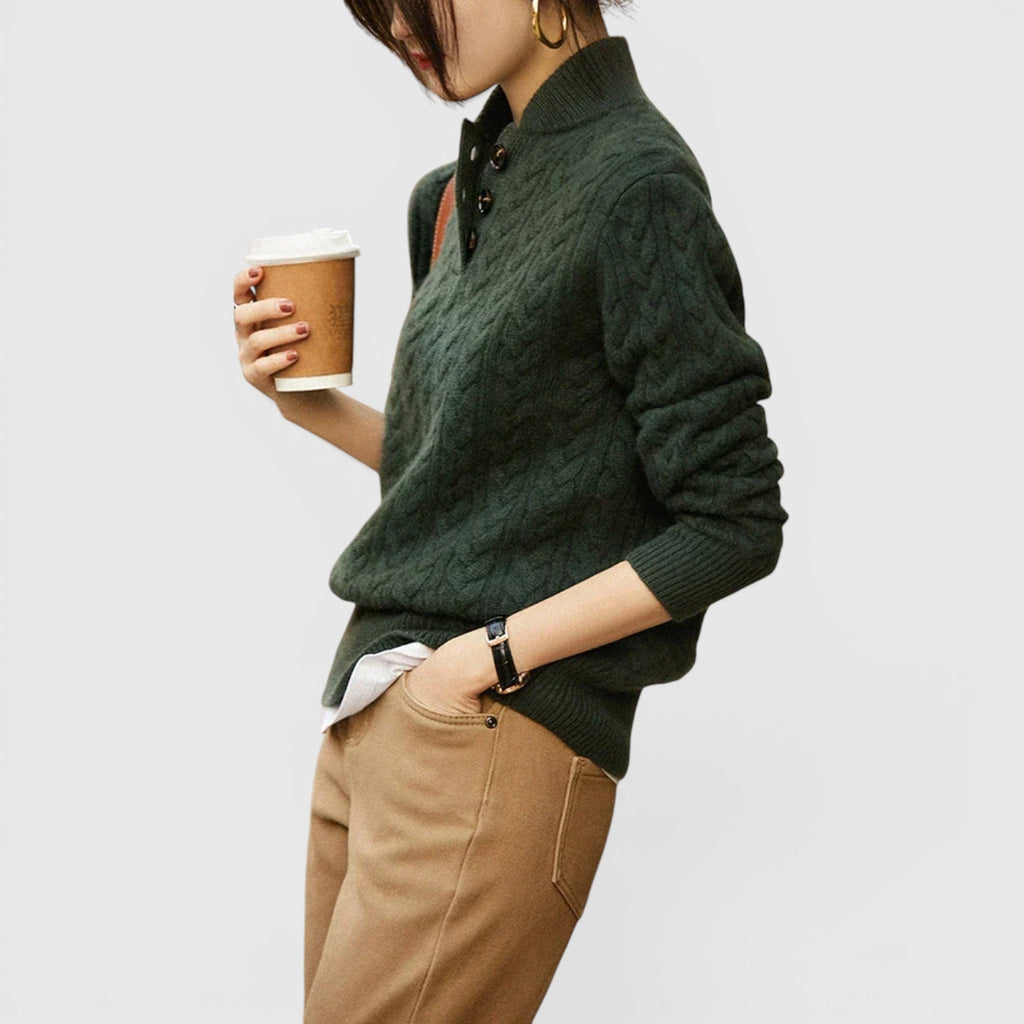 Sofia Wool Cashmere Blend Sweater