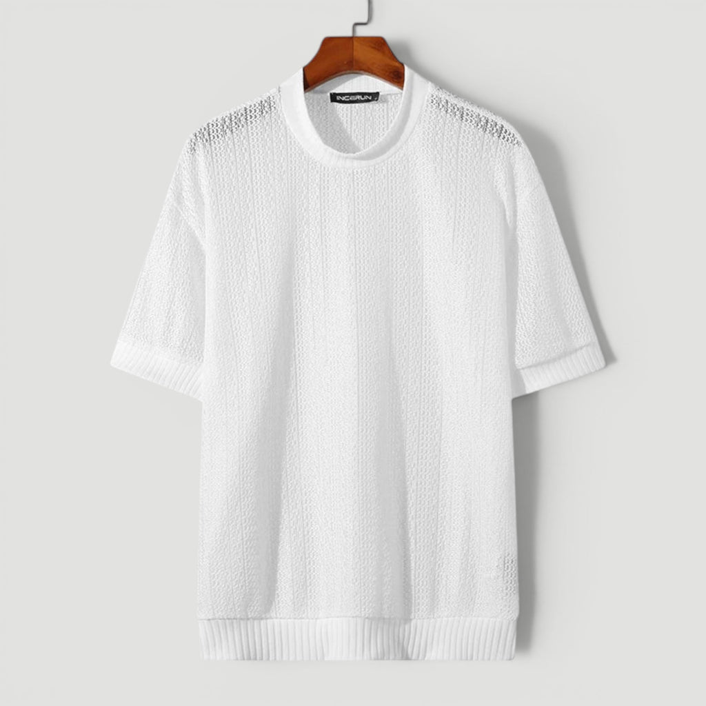 Dean | Men's Relaxed Fit Knit Textured Shirt Summer Style