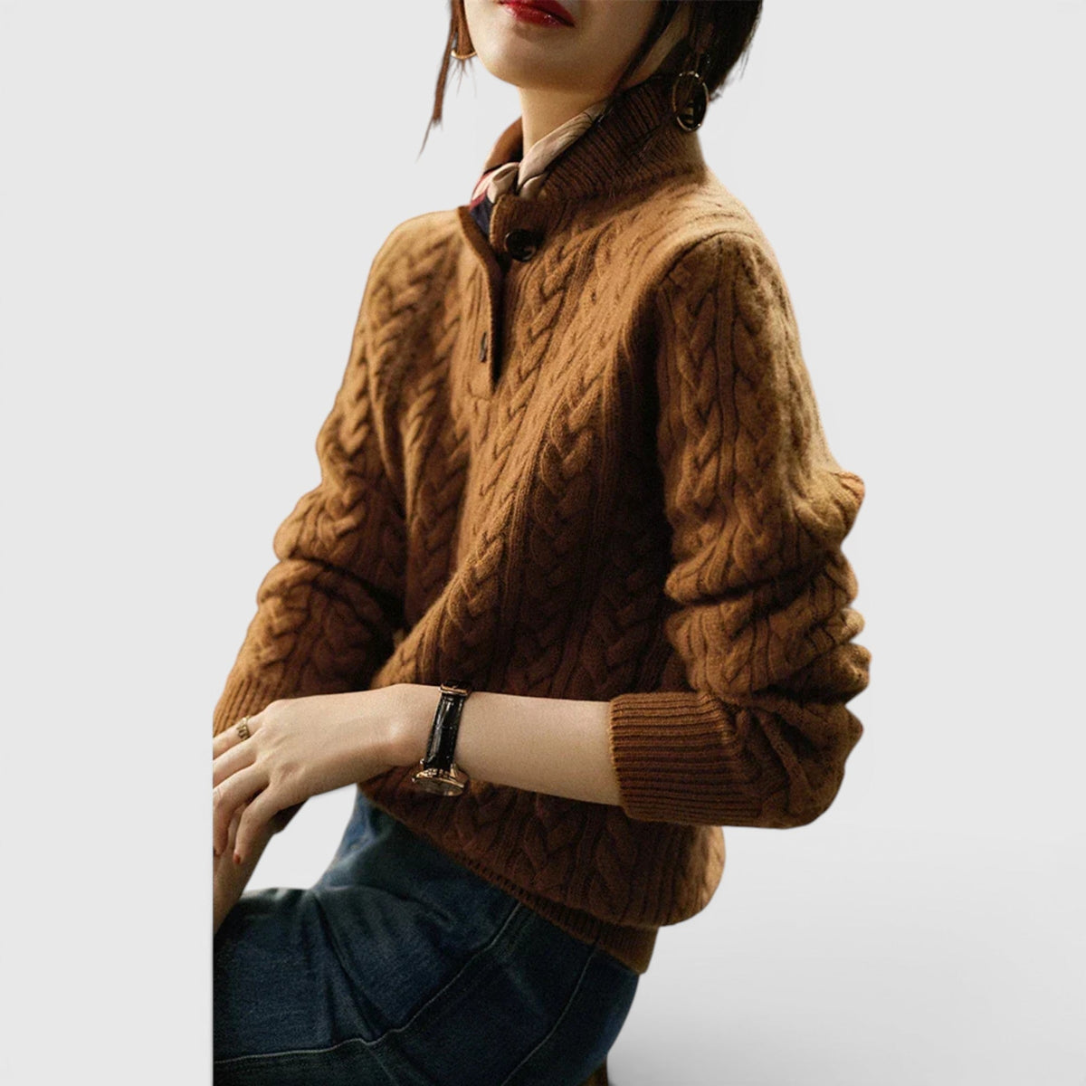 Sofia Wool Cashmere Blend Sweater