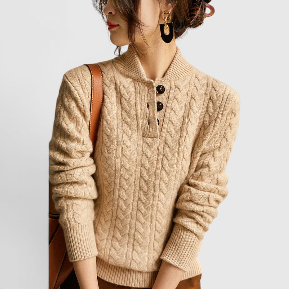 Sofia Wool Cashmere Blend Sweater