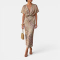 Kayla | Midi Dress Flattering Defined Waist Occasion Wear