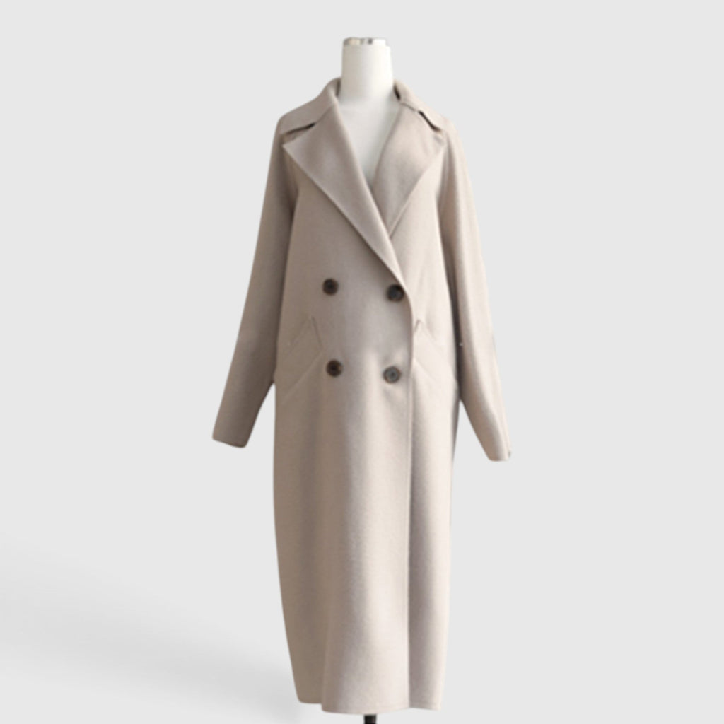 Flora Elegant Long Wool Coat