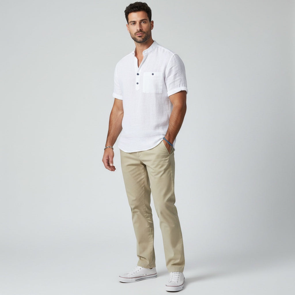 Theo | Men’s Breathable Summer Shirt Short Sleeve